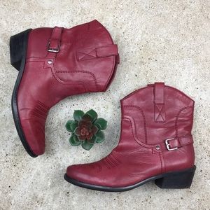 red cowgirl booties